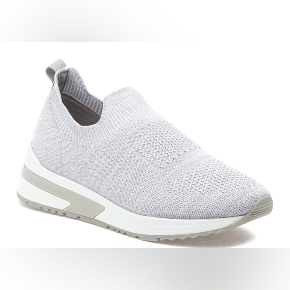 NWB Womens J/Slides Urban Sport Golic 2 Tone Knit Light Gray Size 8